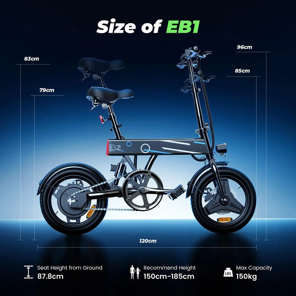 Elektrický bicykel iScooter EB1 2